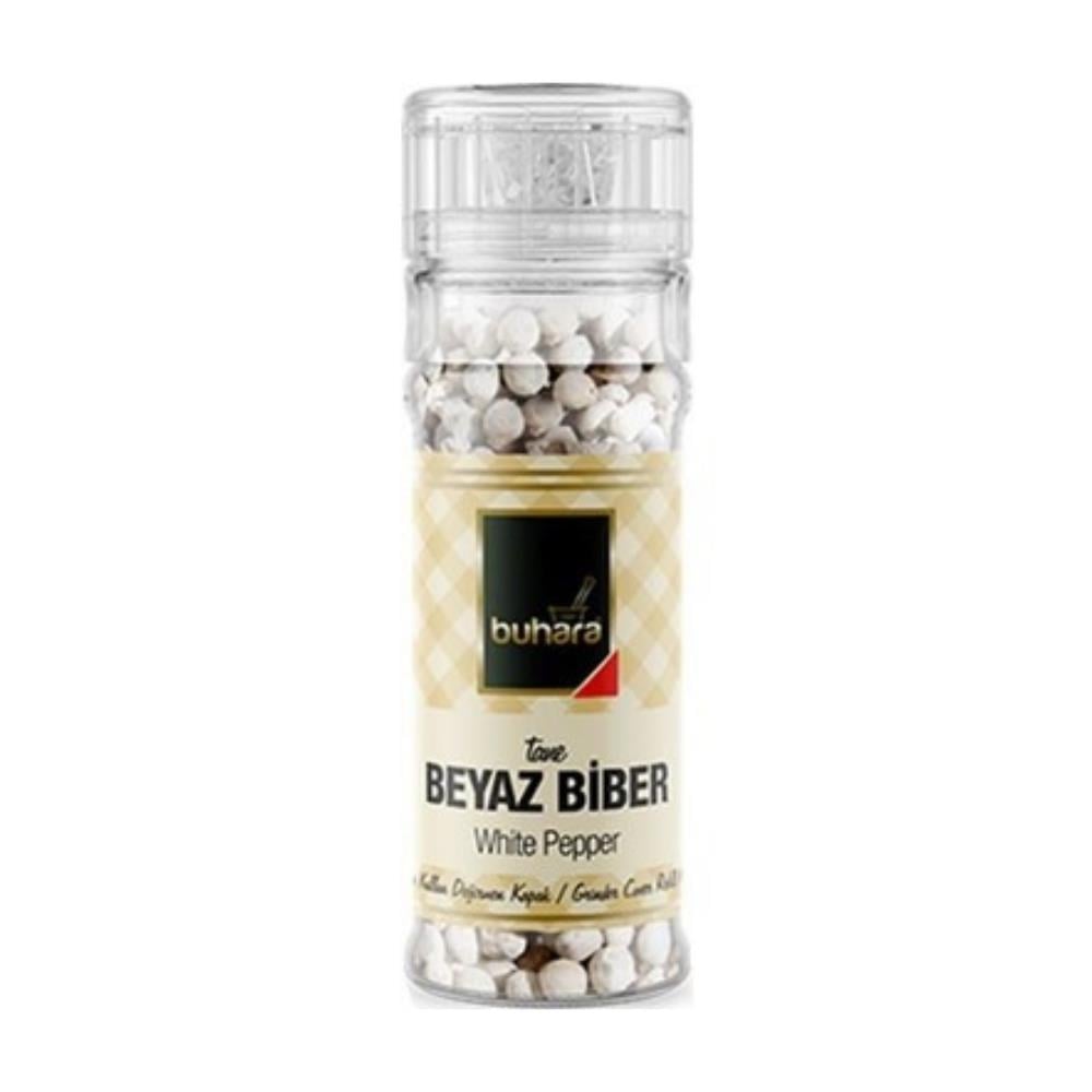 Buhara Beyaz Biber Tane Değirmen Kapak 50 g e