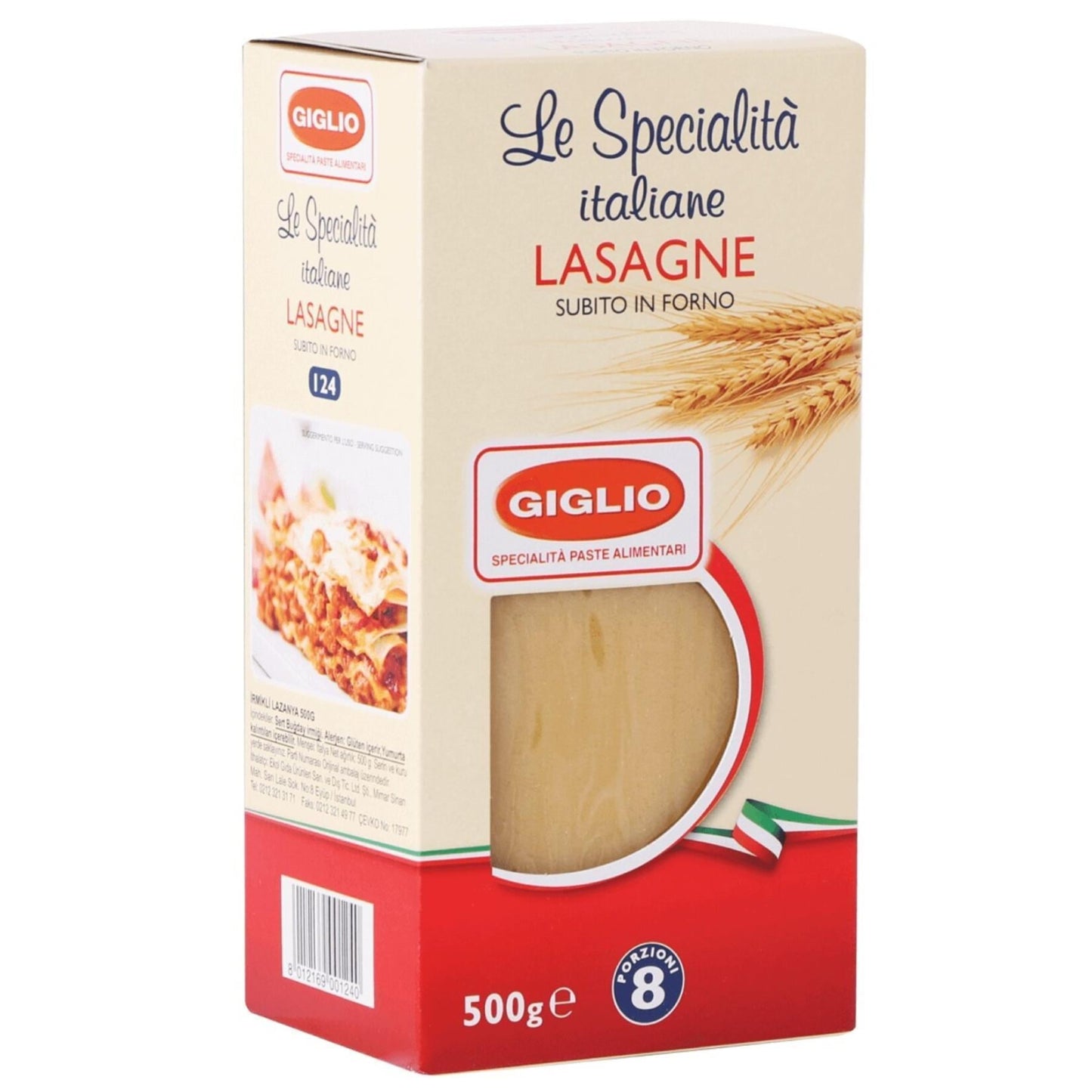 Giglio Le Specialita İtalyan Lazanya 500 g e