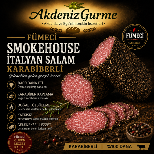 Fümeci Smokehouse İtalyan Salam Karabiberli 250 g e