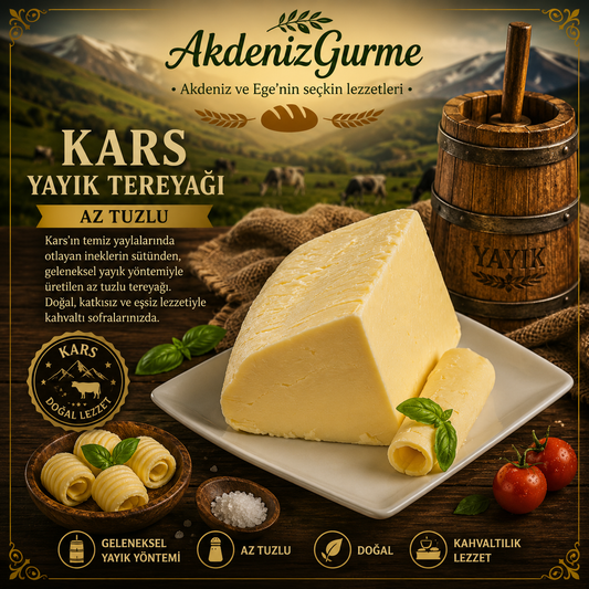 Kars Yayık Tereyağı Az Tuzlu 250 g e