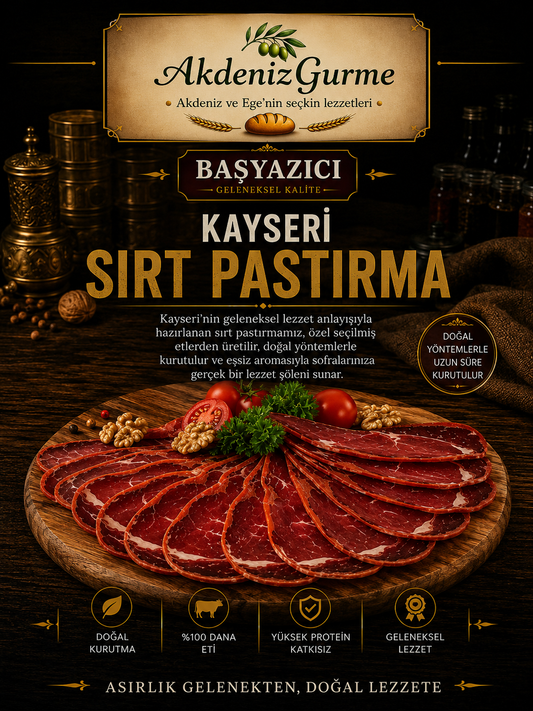 Başyazıcı Kayseri Sırt Pastırma 1000 g e