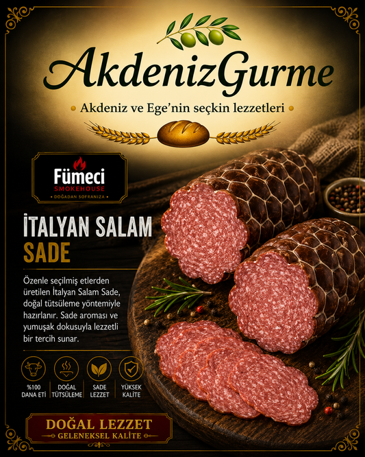 Fümeci Smokehouse İtalyan Salam Sade 250 g e