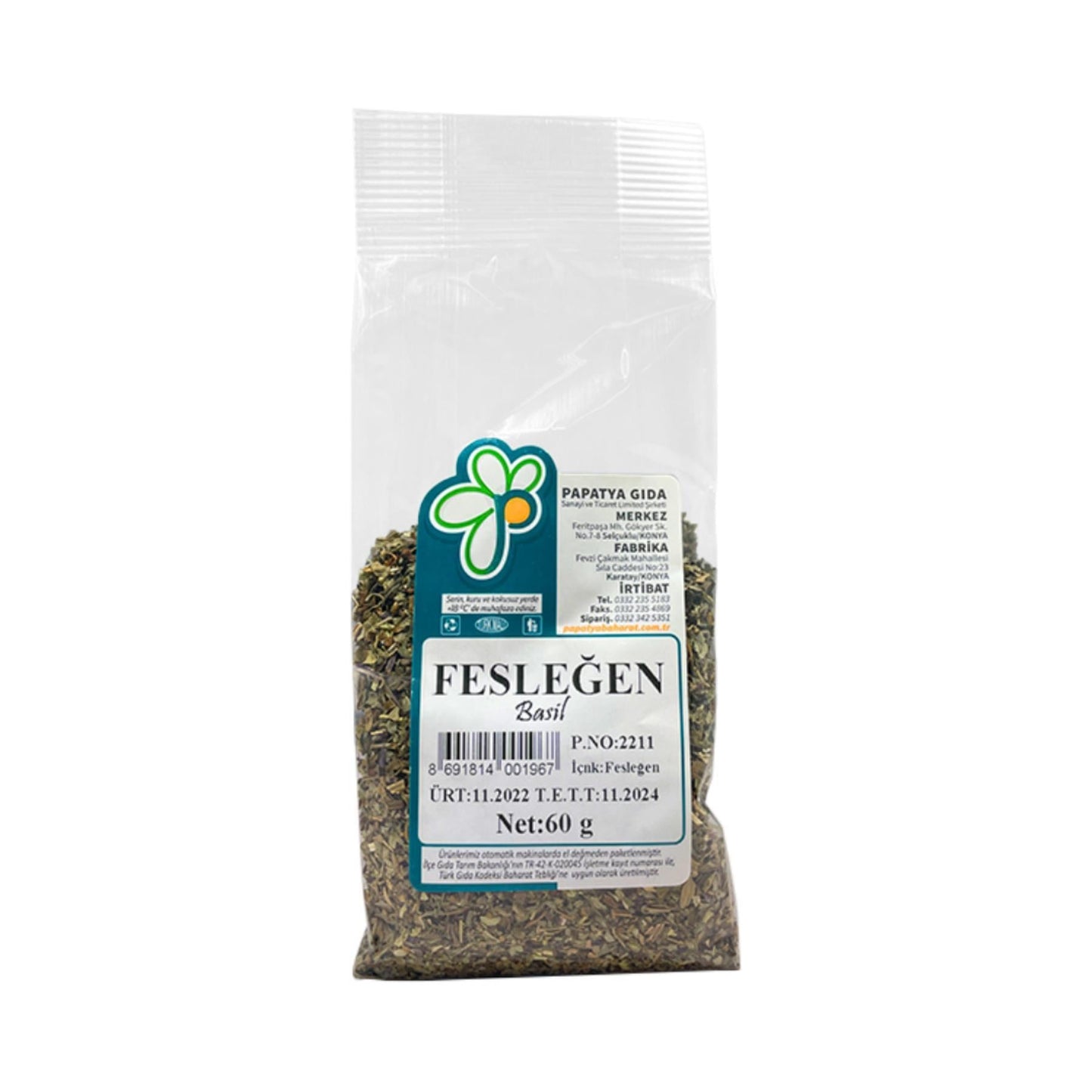 Papatya Gıda Fesleğen 60 g e