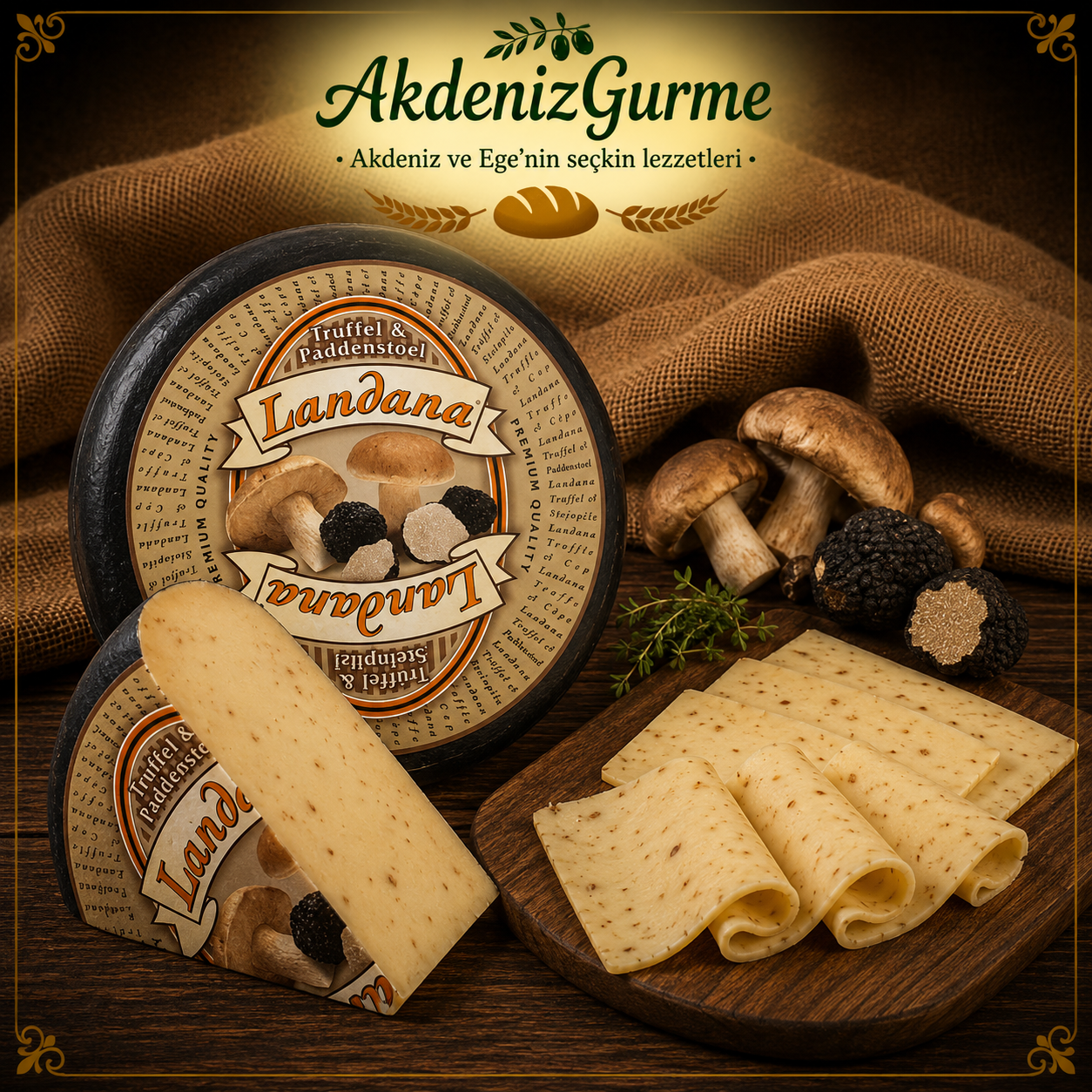 Landana İthal Gouda Peyniri Trüf Mantarlı Truffle Gouda 1000 g e