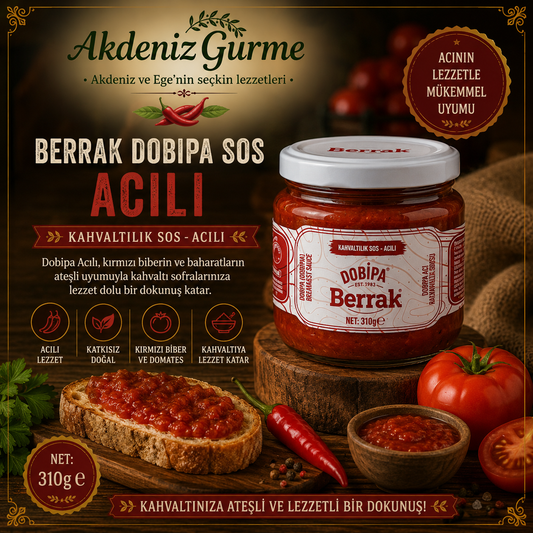 Berrak Dobipa Ezme Kahvaltılık,Acılı 300  ml