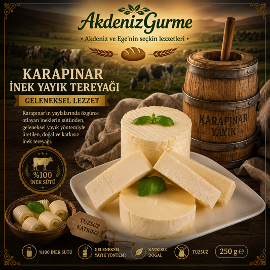 Karapınar İnek Yayık Tereyağı 1000 g e