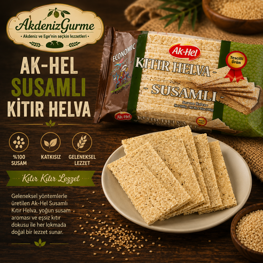 Ak-Hel Susamlı Kıtır Helva 275 g e
