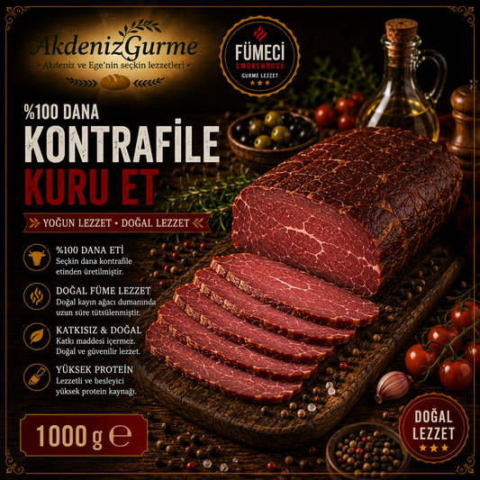 Fümeci Smokehouse %100 Dana Kontrafile Kuru Et 1000 g e