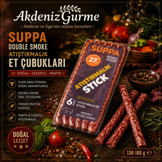 Suppa Double Smoke Atıştırmalık Et Çubukları 130 - 160 Gr