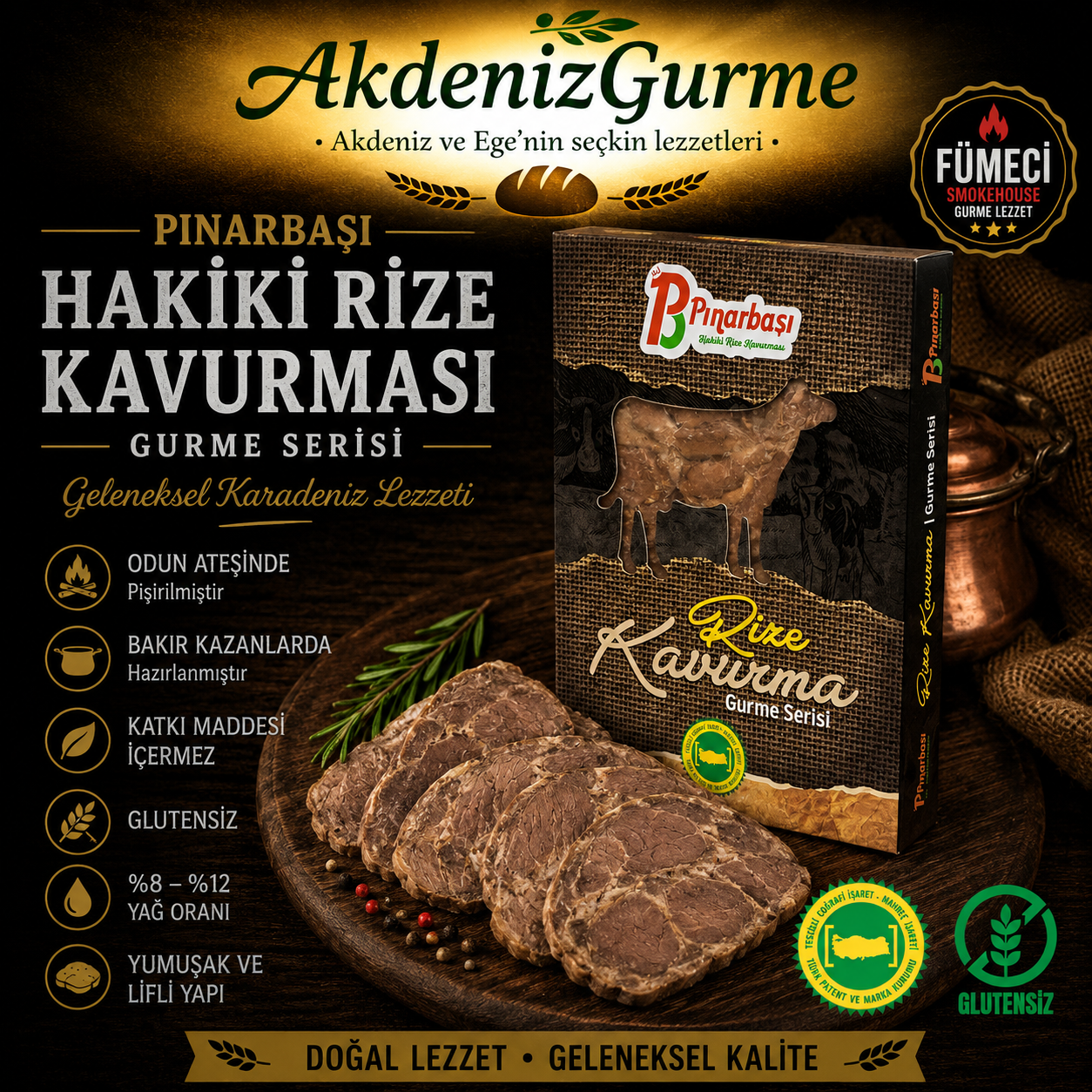 Pınarbaşı Özel Üretim Rize Kavurması (Gurme Serisi) 500 g e