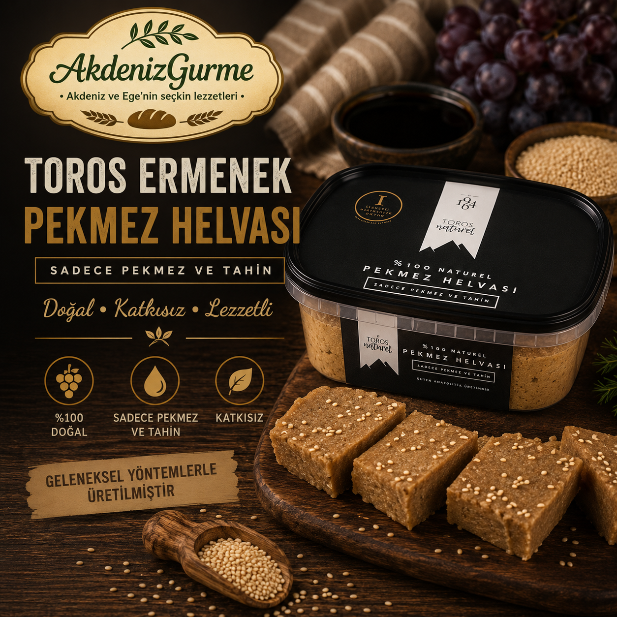 Toros Ermenek Pekmez Helvası 300 g e