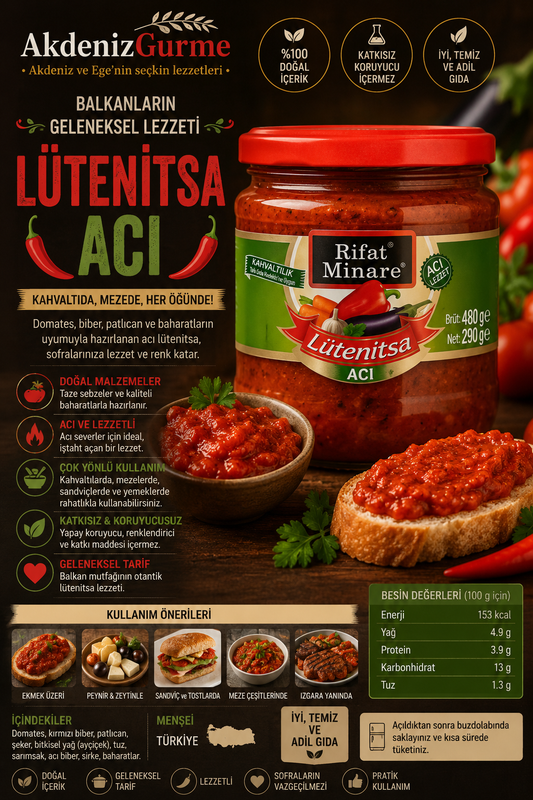 Rifat Minare Lütenitsa Acı 290 g e