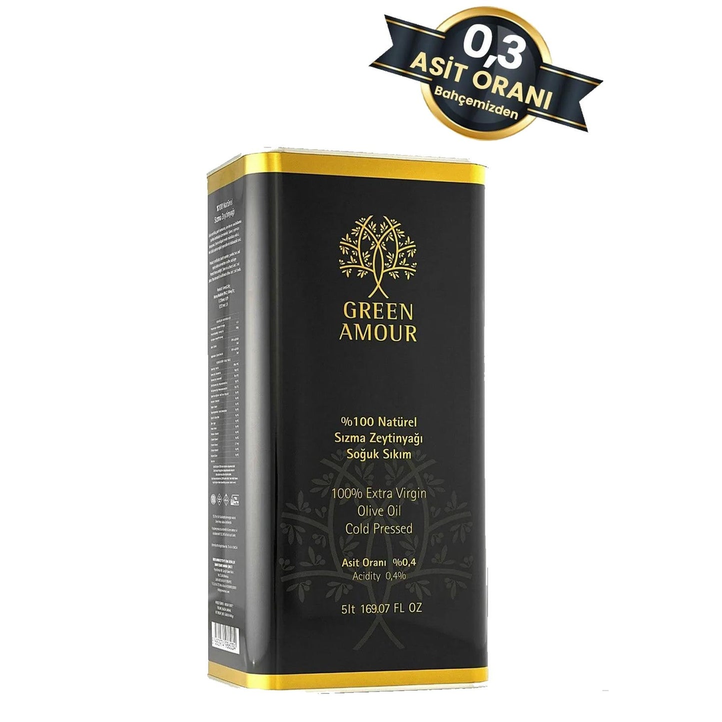 Green Amour Soğuk Sıkım Zeytinyağı 5000 ml e