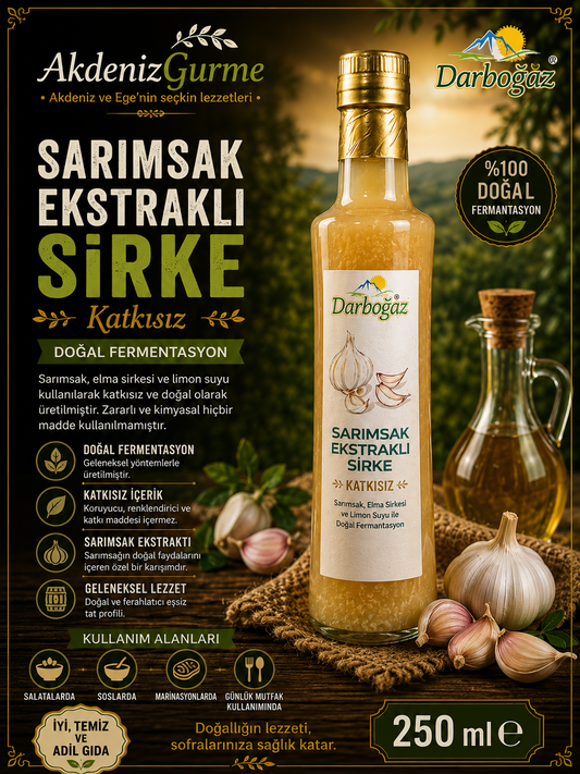 Darboğaz Sarımsak Ekstraklı Sirke Katkısız 250 Ml