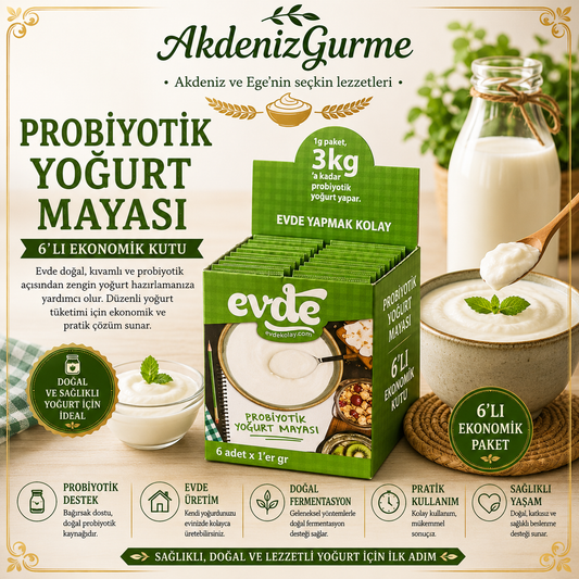 Evde Probiyotik Yoğurt Mayası 6'lı Kutu