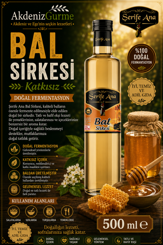 Şerife Ana Bal Sirkesi 500 ml e