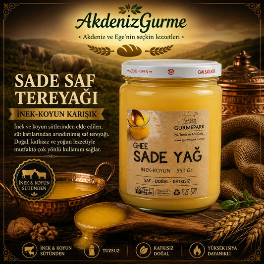 Sade Saf Tereyağ İnek-Koyun Karışık 550 Gr
