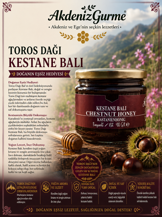Toros Dağları Kestane Balı 400 g e