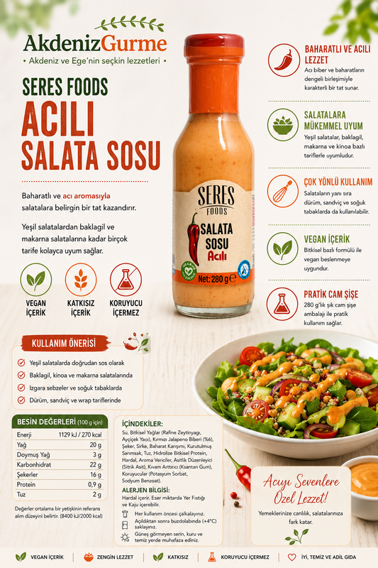 Seres Foods Acılı Salata Sosu 280 g e