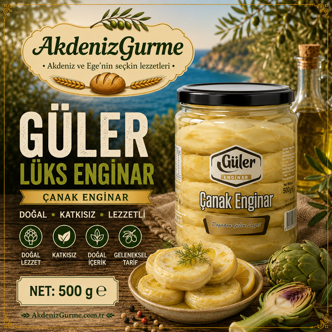 Güler Lüks Enginar Çanak Enginar 500 g e