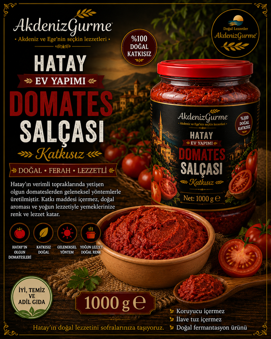 Hatay Ev Yapımı Domates Salçası 1000 g e
