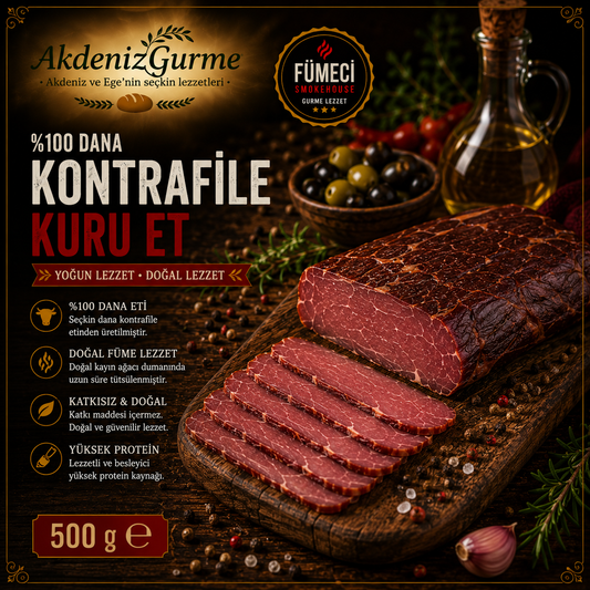 Fümeci Smokehouse %100 Dana Kontrafile Kuru Et 500 g e