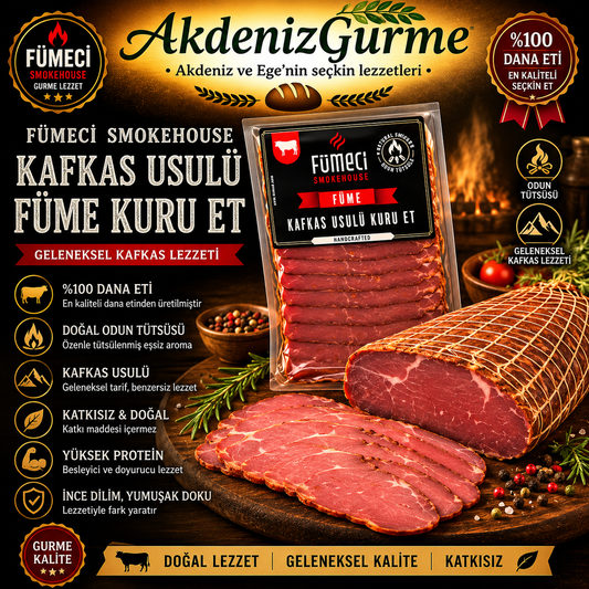 Fümeci Smokehouse Kafkas Usulü Füme Kuru Et 250 g e