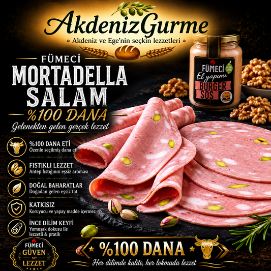 Fümeci Mortadella Salam %100 Dana 1000 g e
