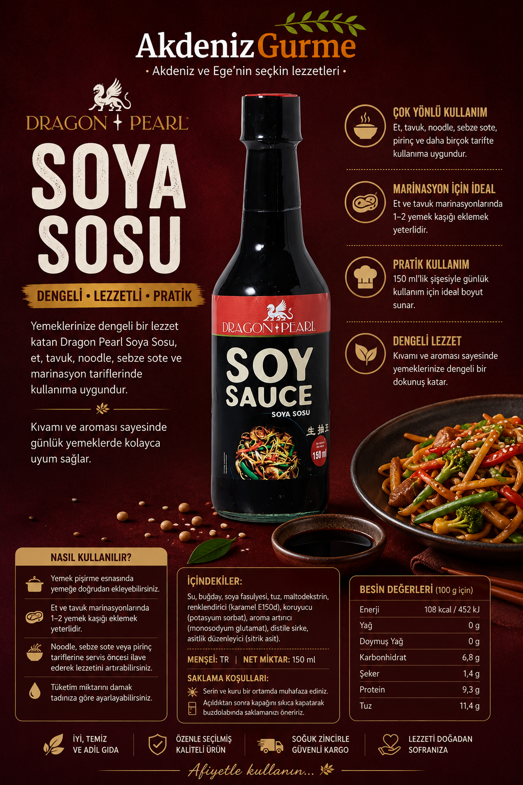 Dragon Pearl Soya Sosu 150 ml
