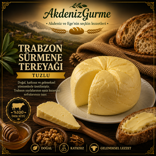 Trabzon Sürmene Tereyağı Tuzlu 500 g e