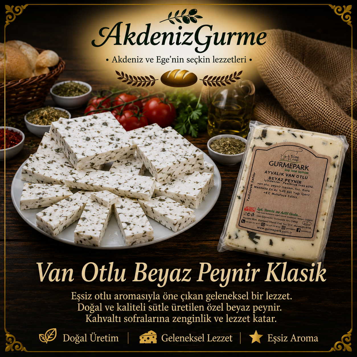 Van Otlu Beyaz Peynir Klasik 500 g e