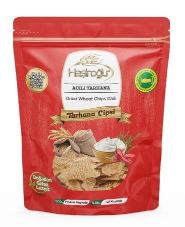 Haşiroğlu Acı Baharatlı Doğal Tarhana Cips 450 g e