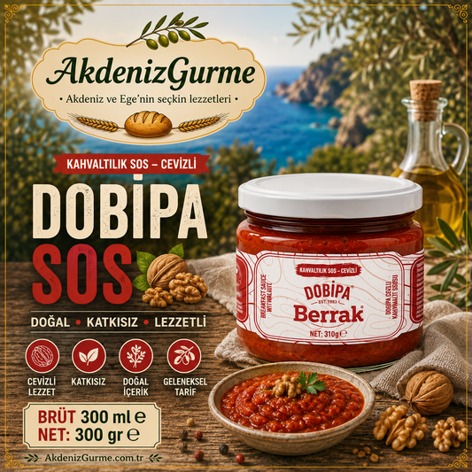 Berrak Dobipa Sos Kahvaltılık, Cevizli 300 ml